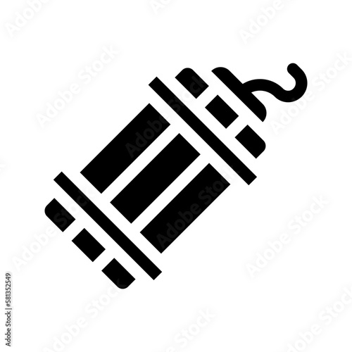 dynamite solid icon illustration vector graphic
