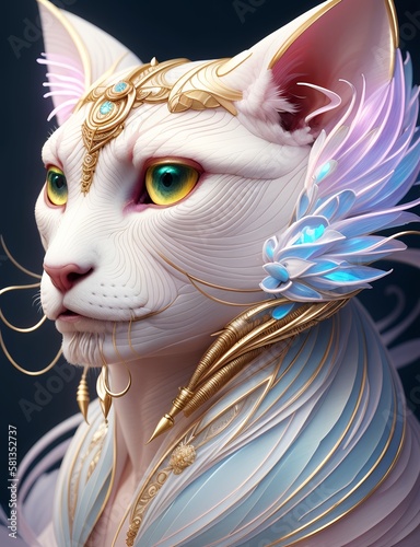 cat goddess, feline deity, ...