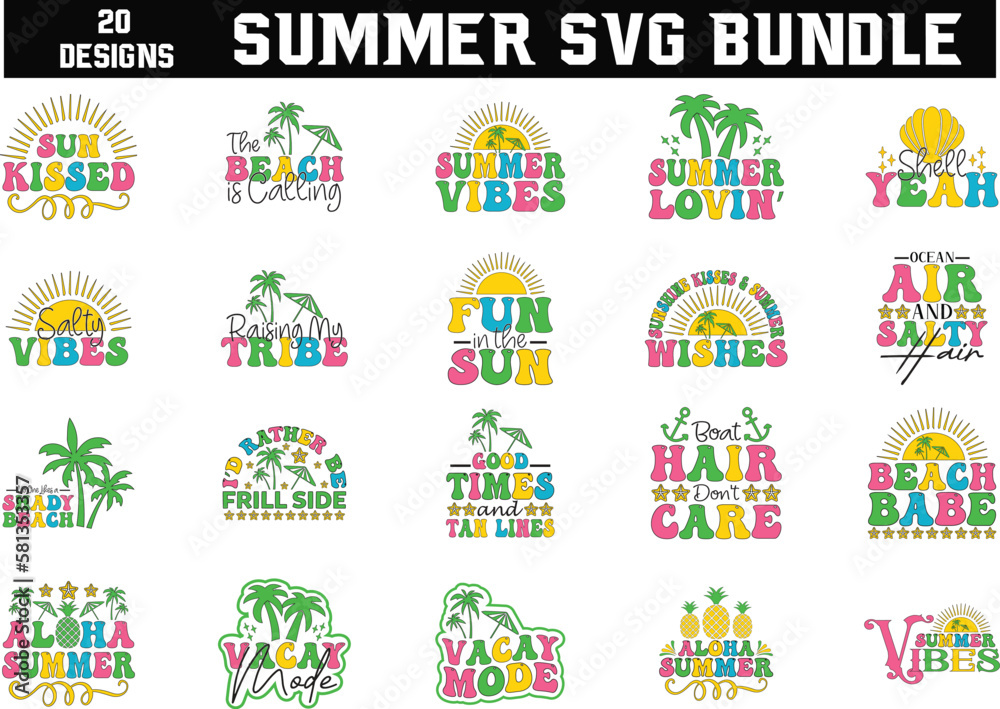 summer SVG BUNDLE, summer SVG DESIGN, svg, t-shirt, svg design, shirt design,  T-shirt, QuotesCricut, SvgSilhouette, Svg, T-shirt, Quote, Cats, Birthday, Shirt, DesignWord, Art, Digital, 