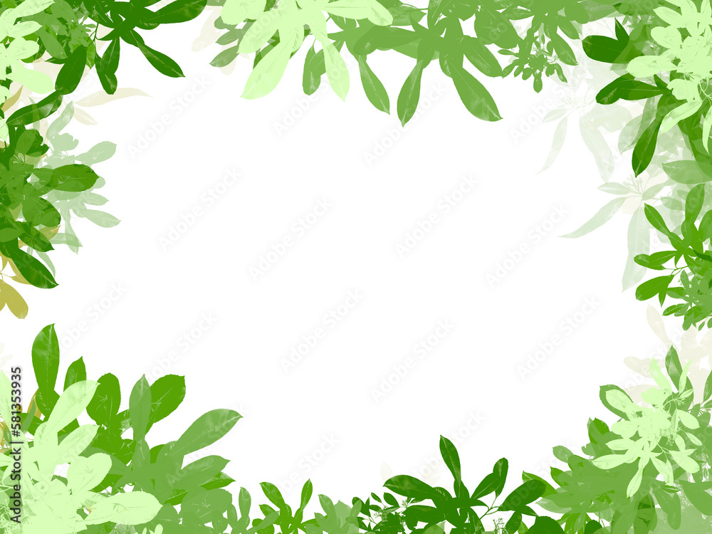 green leaves frame border flower pattern green leaves frame border flower pattern
