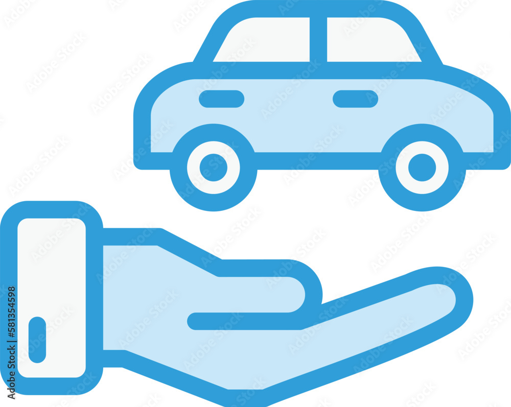 Car insurance Vector Icon Design Illustration Car insurance Vector Icon Design Illustration