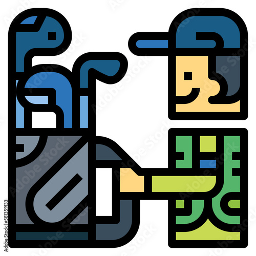 caddy filled outline icon style