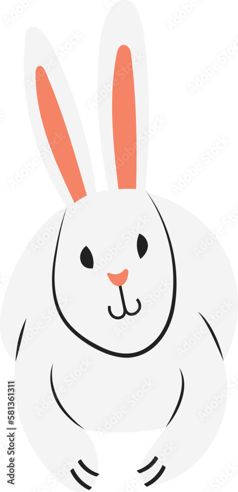 bunny rabbit illustration. bunny rabbit illustration.