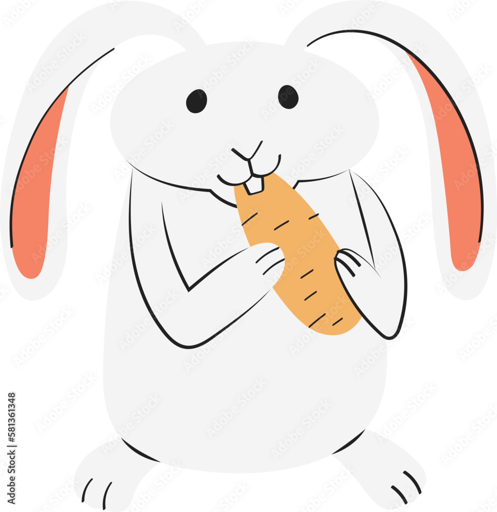 Obraz premium bunny rabbit illustration.