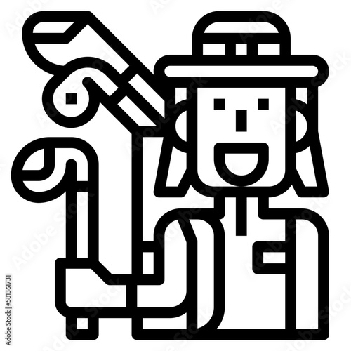 caddy line icon style
