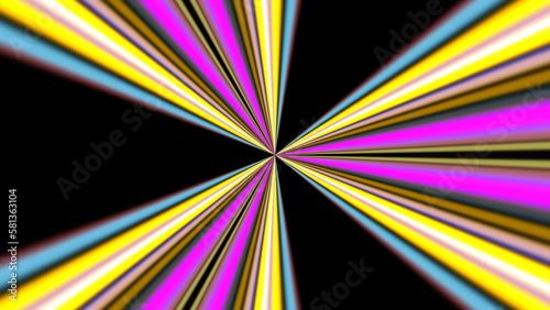 Linear kaleidoscope pattern elegant background. 2D layout illustration