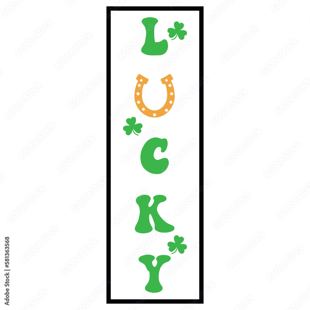Lucky Porch Sign Svg Lucky Porch Sign Svg