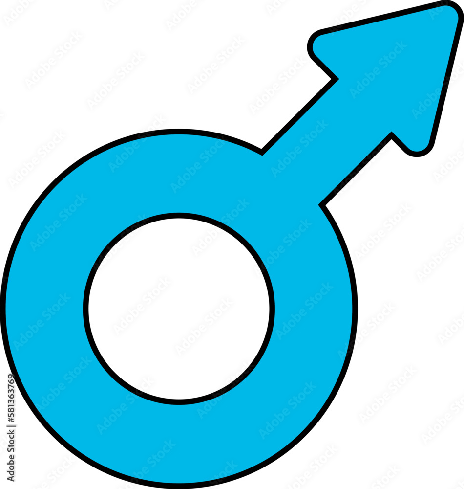 Male gender symbol. LGBTQ community. Pride month. Male gender symbol. LGBTQ community. Pride month.