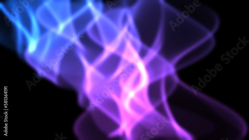 Blue and purple energy flow gradient background. 2D layout illustration