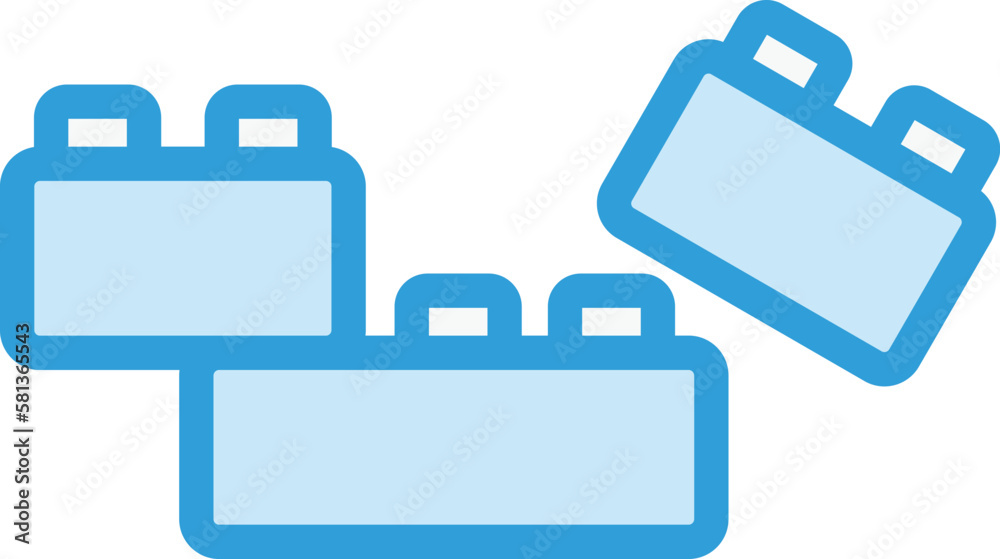 Plastic blocks Vector Icon Design Illustration Plastic blocks Vector Icon Design Illustration
