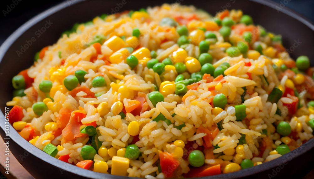 Fried Rice and versatile dish made with stir-fried rice, vegetables ...