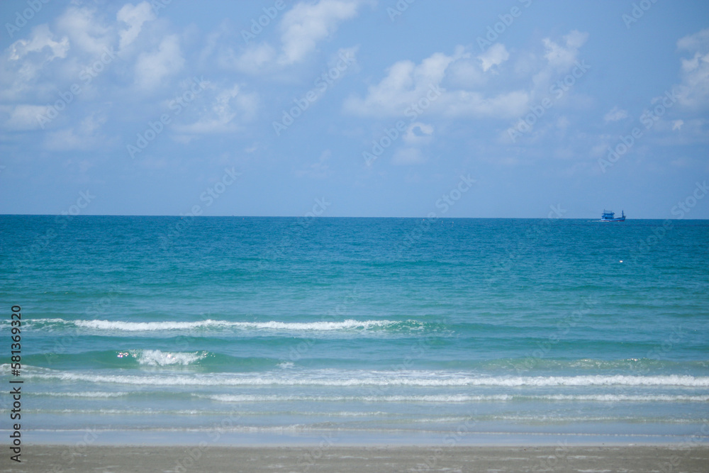 sea scenery in summer thailand