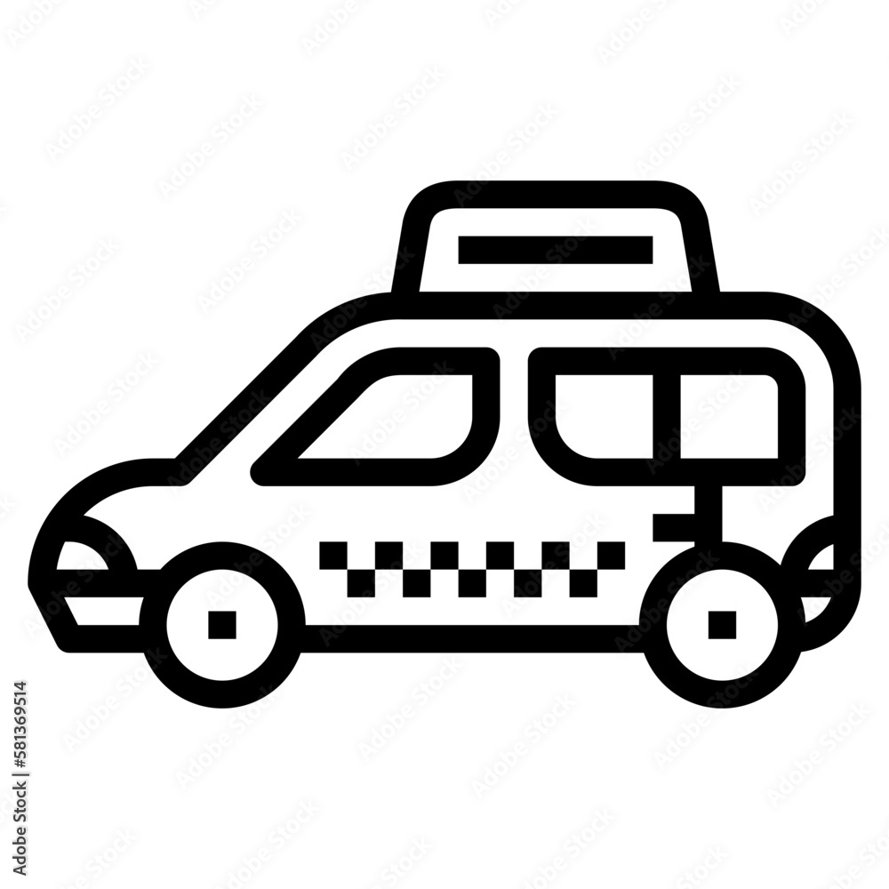 taxi line icon style