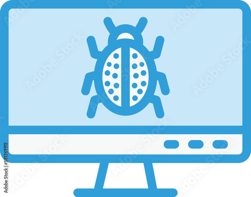 Debug Vector Icon Design Illustration