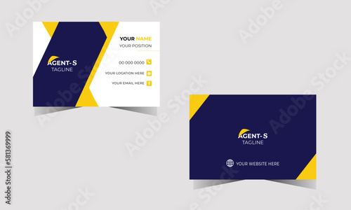 Creative and Clean Business Card Template Business Card Layout business card design . double sided business card template modern and clean style Modern and simple business card