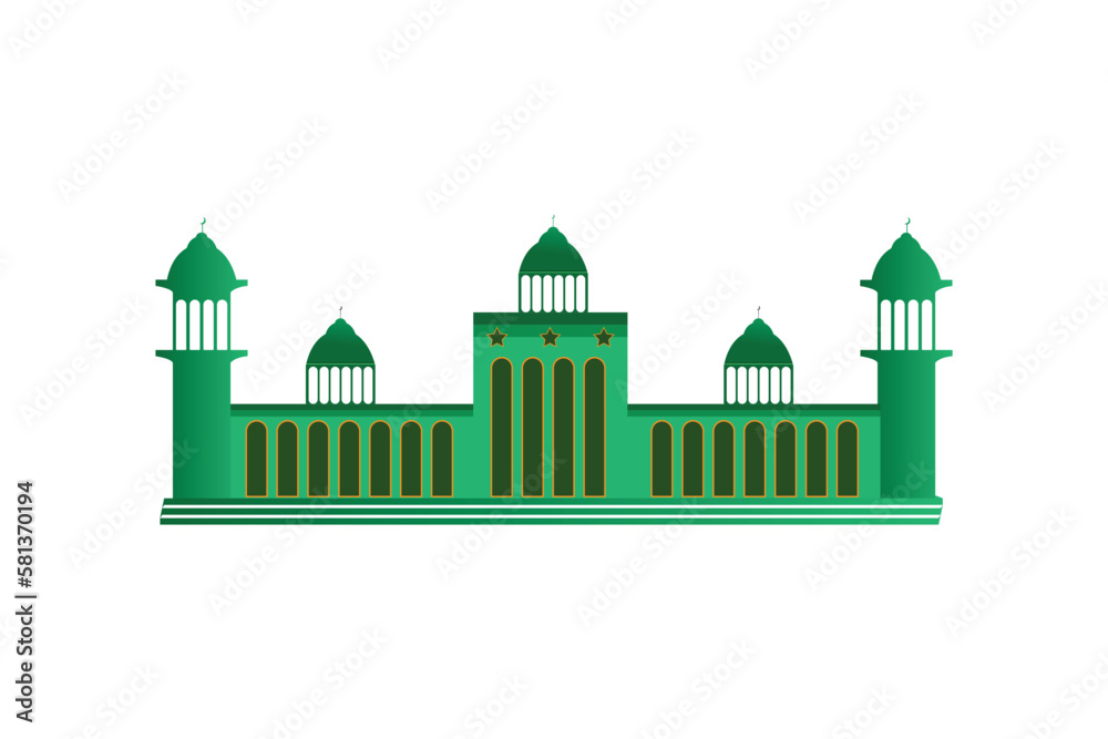 Mosque Vector illustration Ramadan month event