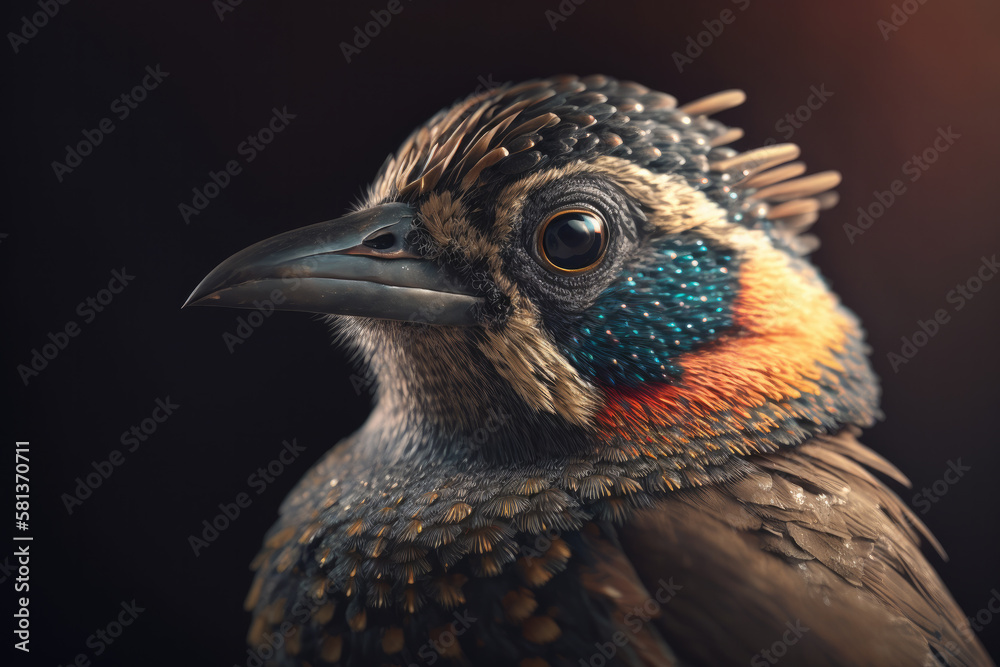bird of paradise created with Generative AI technology bird of paradise created with Generative AI technology