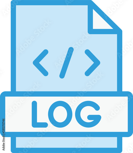 Logs Vector Icon Design Illustration photo