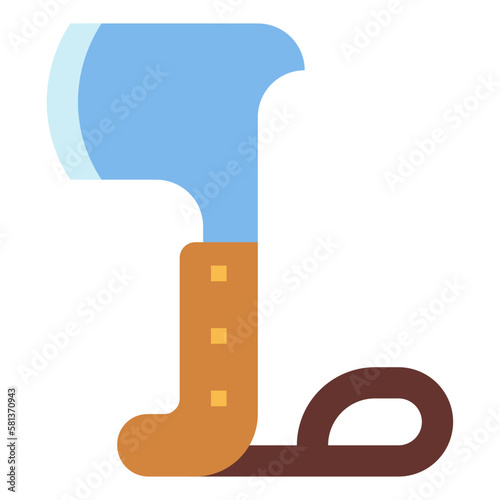 axe flat icon style