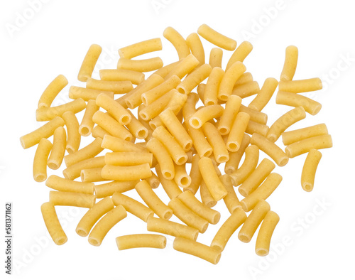 macaroni isolated on transparent background, PNG image