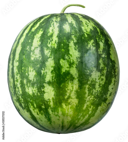  watermelon isolated on transparent background, PNG image