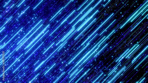 光り輝くラインの背景素材。テクノロジーや近未来のデザインに