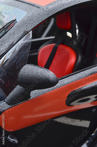 Small french electric  car detail