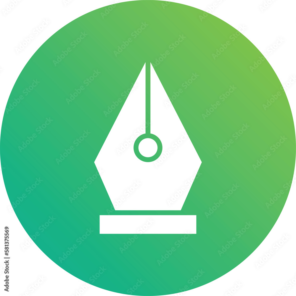Nib Vector Icon Design Illustration Nib Vector Icon Design Illustration