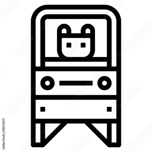 dresser line icon style