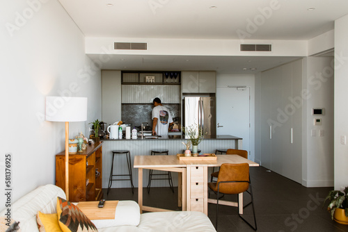 Photography Inside of trendy Sydney apartment, livingroom
