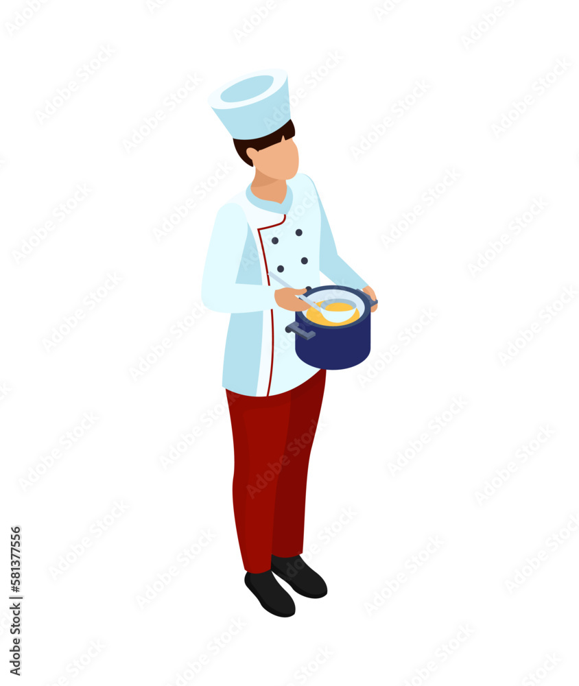 Cook Isometric Professions Composition
