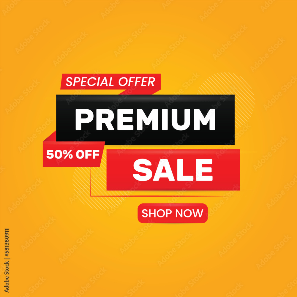 Special offer premium sale discount banner design