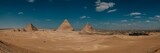 Panorama of Giza Pyramids, Egypt