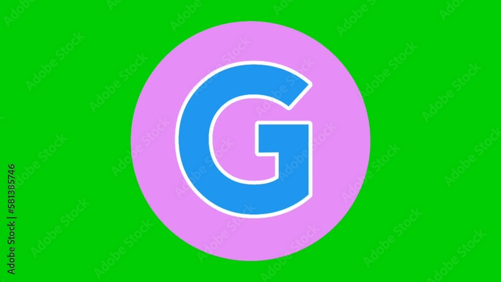 Alphabet G Capital letter Animation Motion graphics on Green Screen for video elements Alphabet G Capital letter Animation Motion graphics on Green Screen for video elements
