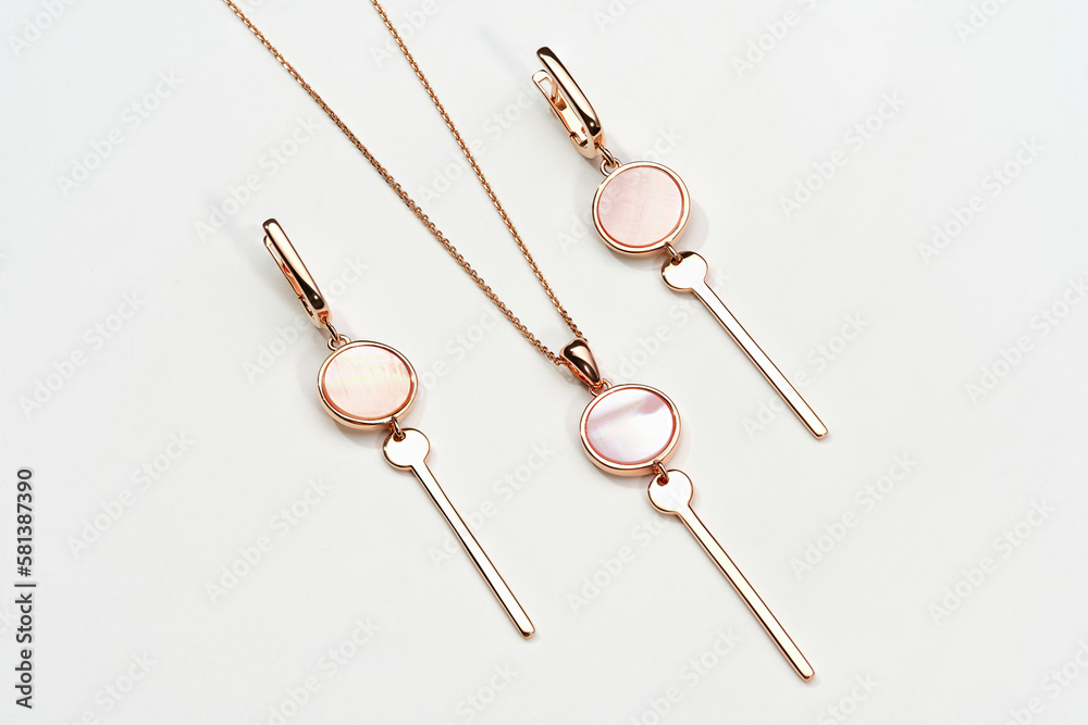 Elegant jewelry set. Jewellery set with gemstones. Jewelry accessories collage. Product still life concept. Ring, necklace and earrings. Elegant jewelry set. Jewellery set with gemstones. Jewelry accessories collage. Product still life concept. Ring, necklace and earrings.
