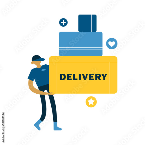 Online Delivery Boy Composition