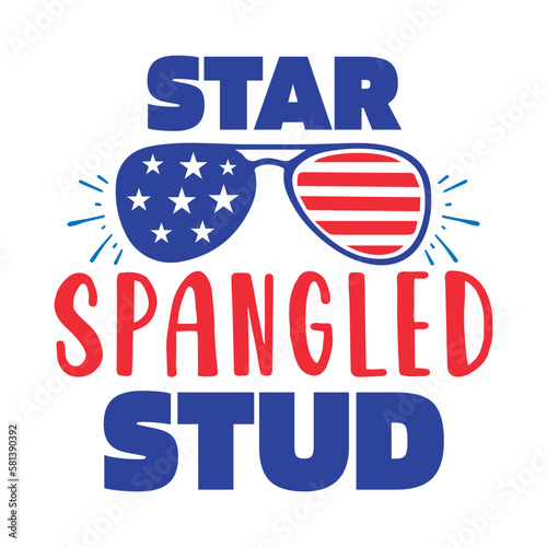 Star spangled stud Svg
