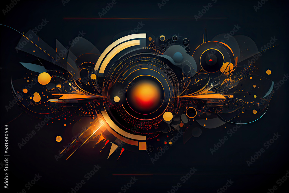 Abstract vector background. Futuristic technology style. Elegant background