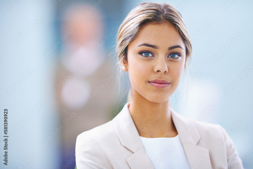 Ive worked hard to get where I am. Portrait of an attractive young businesswoman standing in an office. Ive worked hard to get where I am. Portrait of an attractive young businesswoman standing in an office.