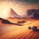 Desert Game Art Wallpaper Background