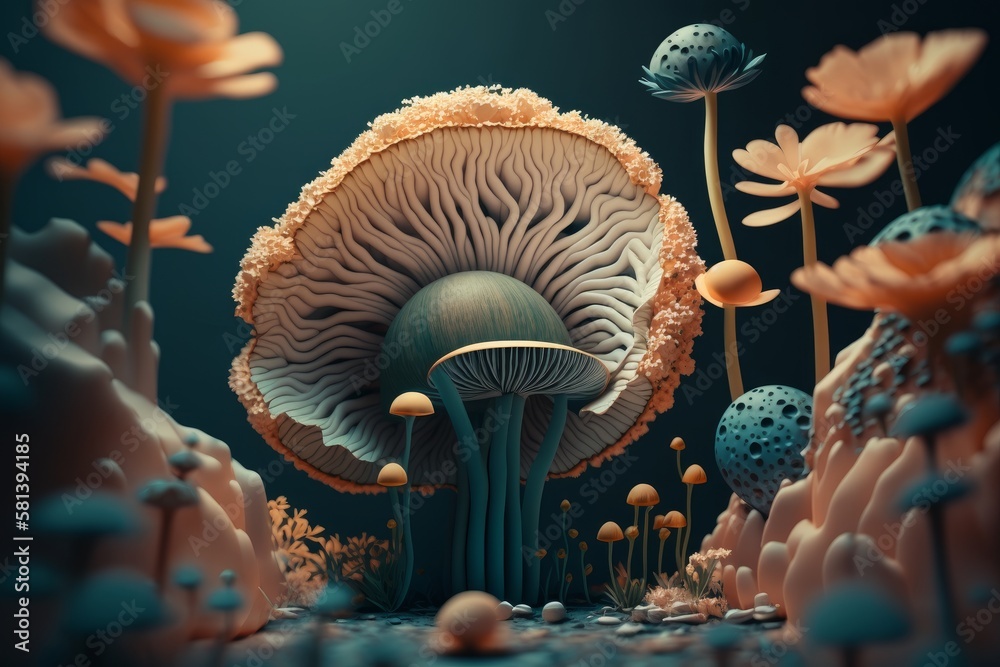 Hyper Insane Background Immerse into the hyper-detailed surreal world of oversized nature with ...