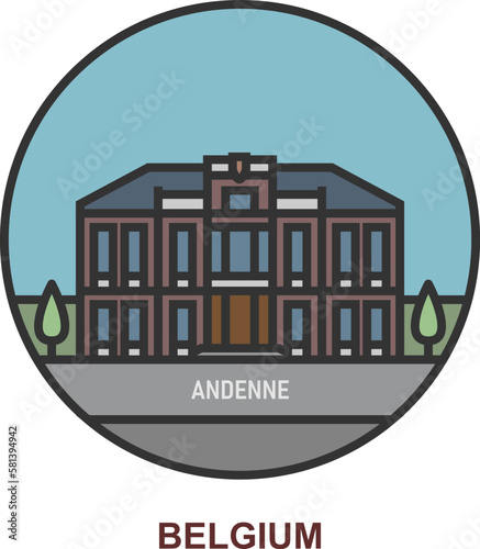 Andenne. Cities and towns in Belgium