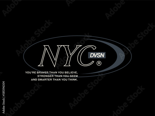 design tshirt streetwear clothing nyc vector typography perfect for modern apparel