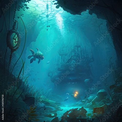 Underwater Game Art