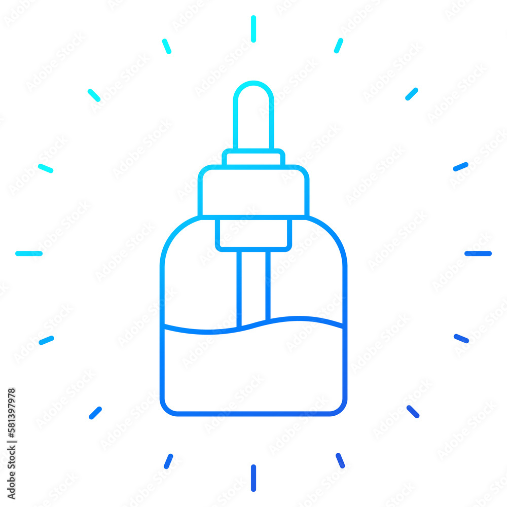 dropper bottle line design icon dropper bottle line design icon