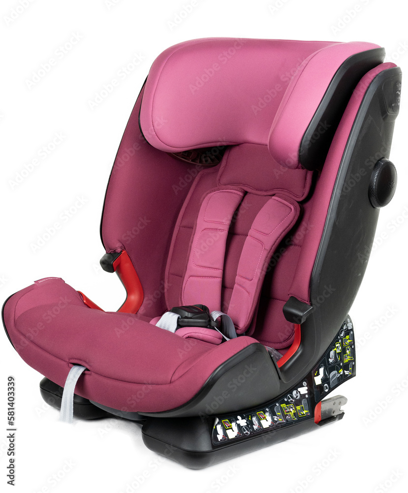 CHILDREN'S CAR SEAT, BABY CAR SEAT, GEIGE COLOUR, BLACK COLOUR, PINK COLOUR, CAR SEAT, ISOLATED CHILDREN'S CAR SEAT, BABY CAR SEAT, GEIGE COLOUR, BLACK COLOUR, PINK COLOUR, CAR SEAT, ISOLATED