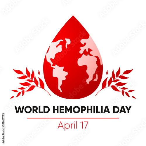 A drop of blood. Blood donor day concept. Health awareness. Vector illustration for banner, card, poster, background