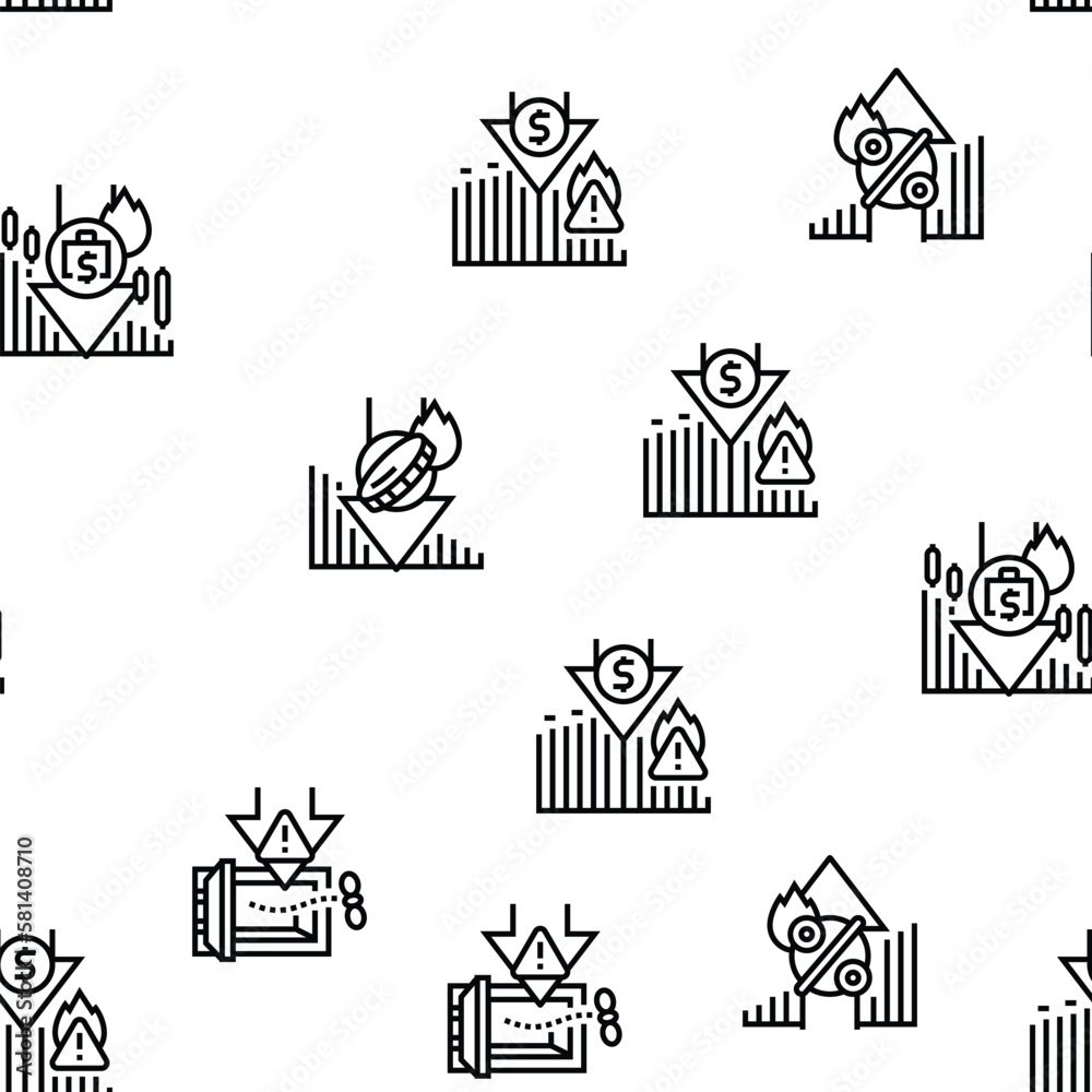 email marketing internet web vector seamless pattern