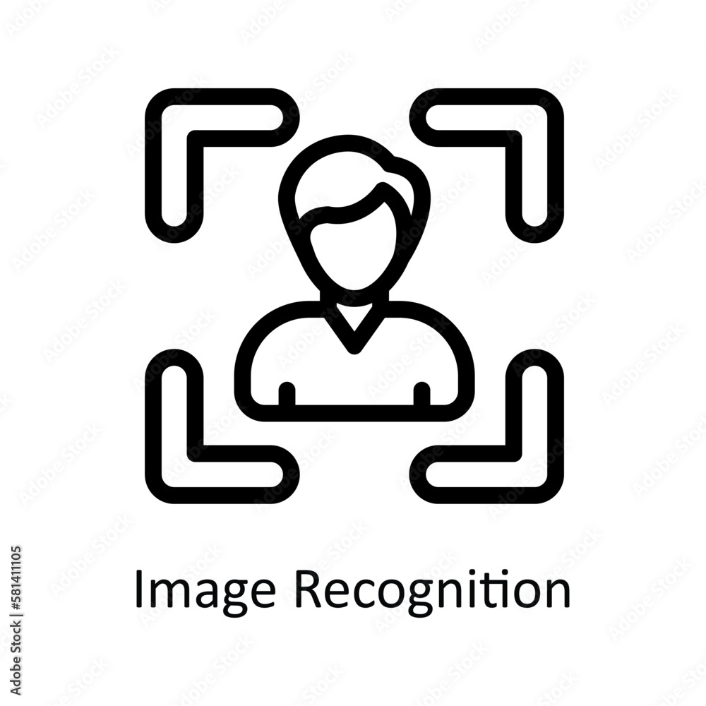 Image Recognition Vector Outline Icons. Simple stock illustration stock Image Recognition Vector Outline Icons. Simple stock illustration stock