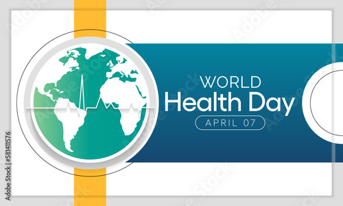 World Health day is observed every year on April 7, to raise awareness about the overall health and well-being of people across the globe. Vector illustration